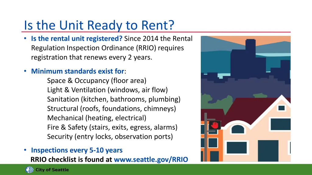 is the unit ready to rent is the rental unit