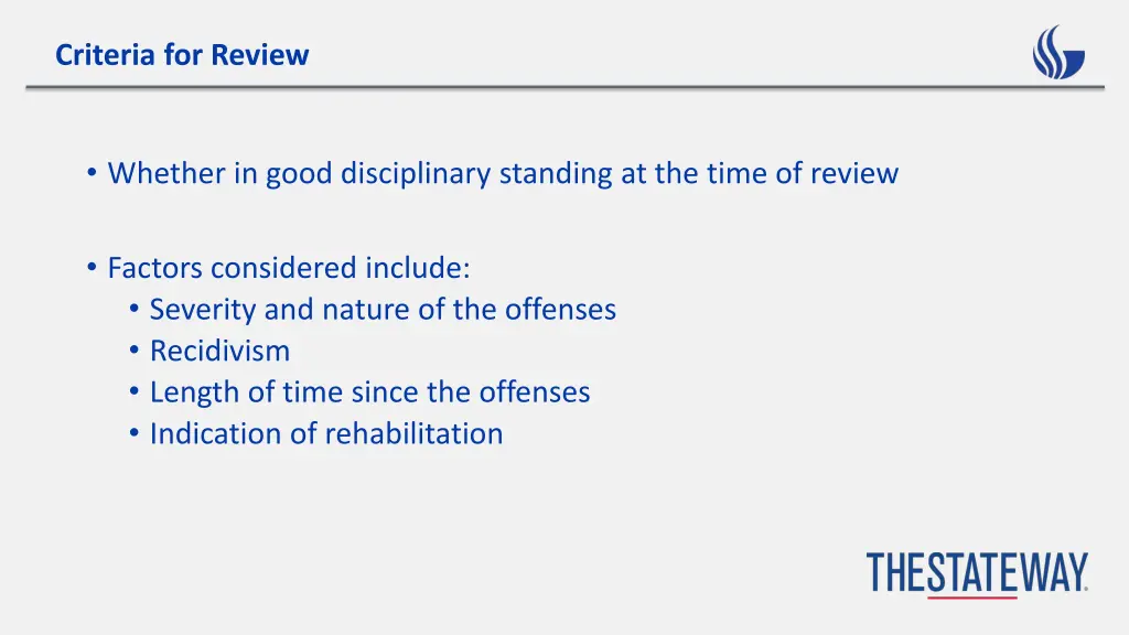 criteria for review