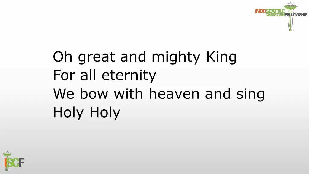 oh great and mighty king for all eternity 1