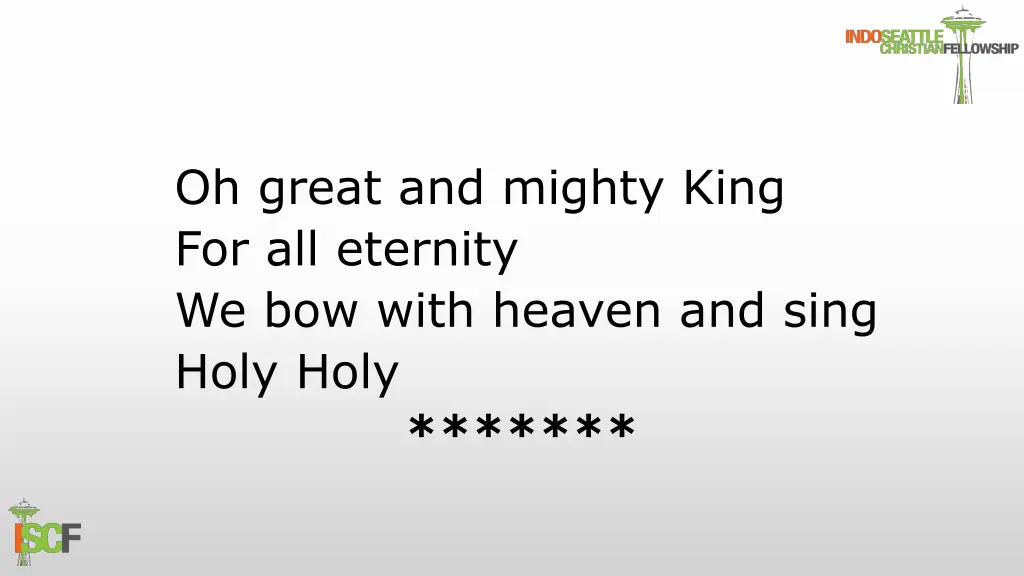 oh great and mighty king for all eternity 2