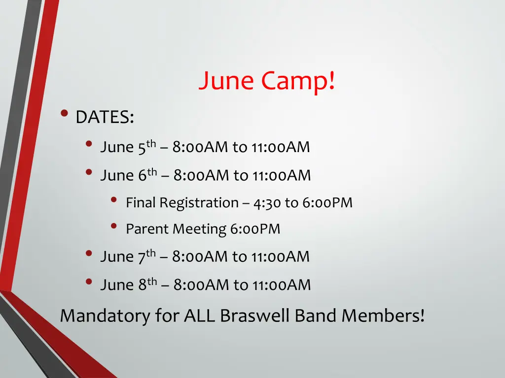 june camp