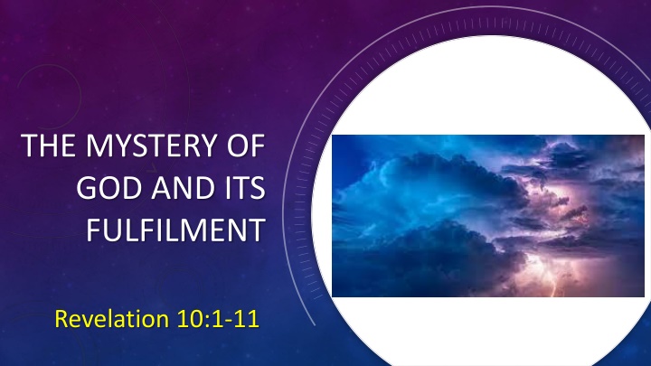 the mystery of god and its fulfilment