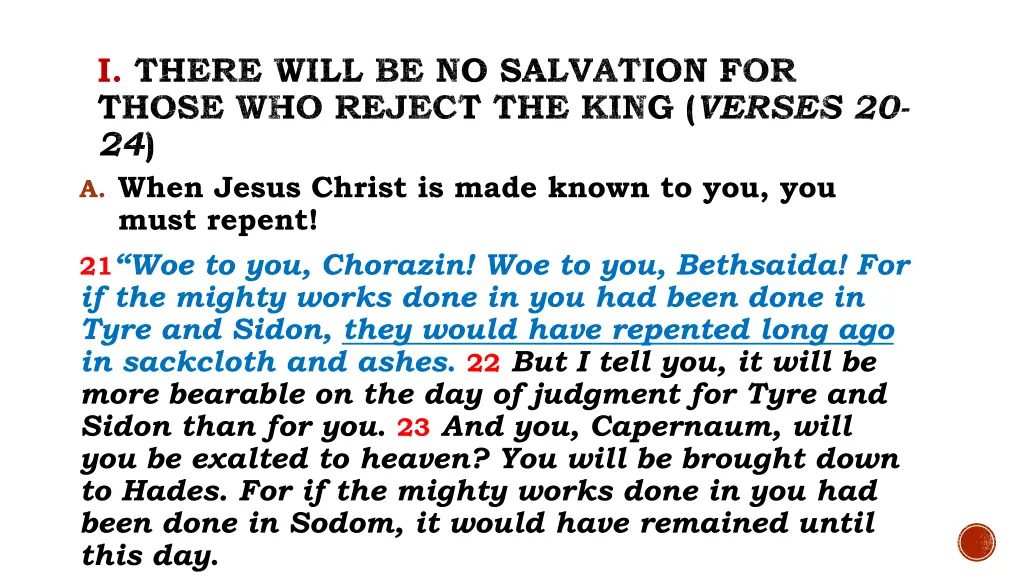 i there will be no salvation for those who reject 1