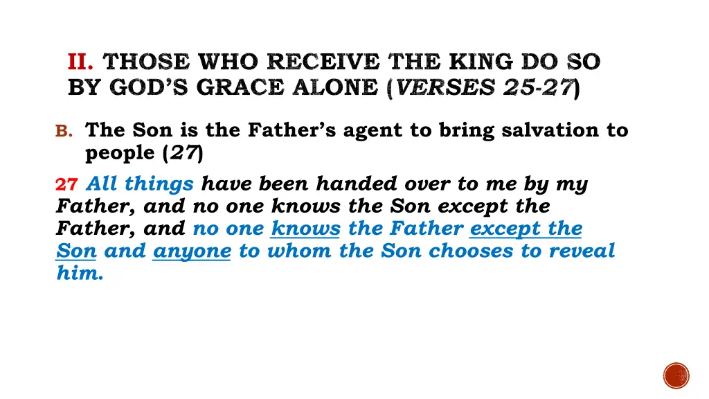 ii those who receive the king 4