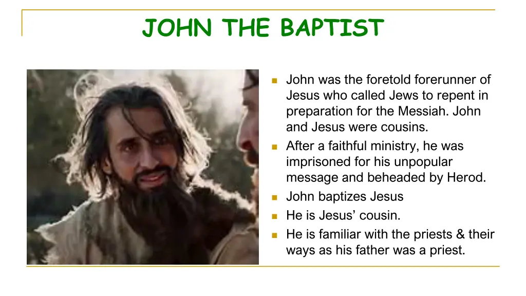 john the baptist