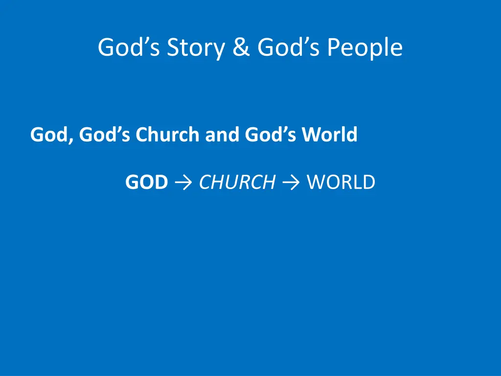 god s story god s people 11