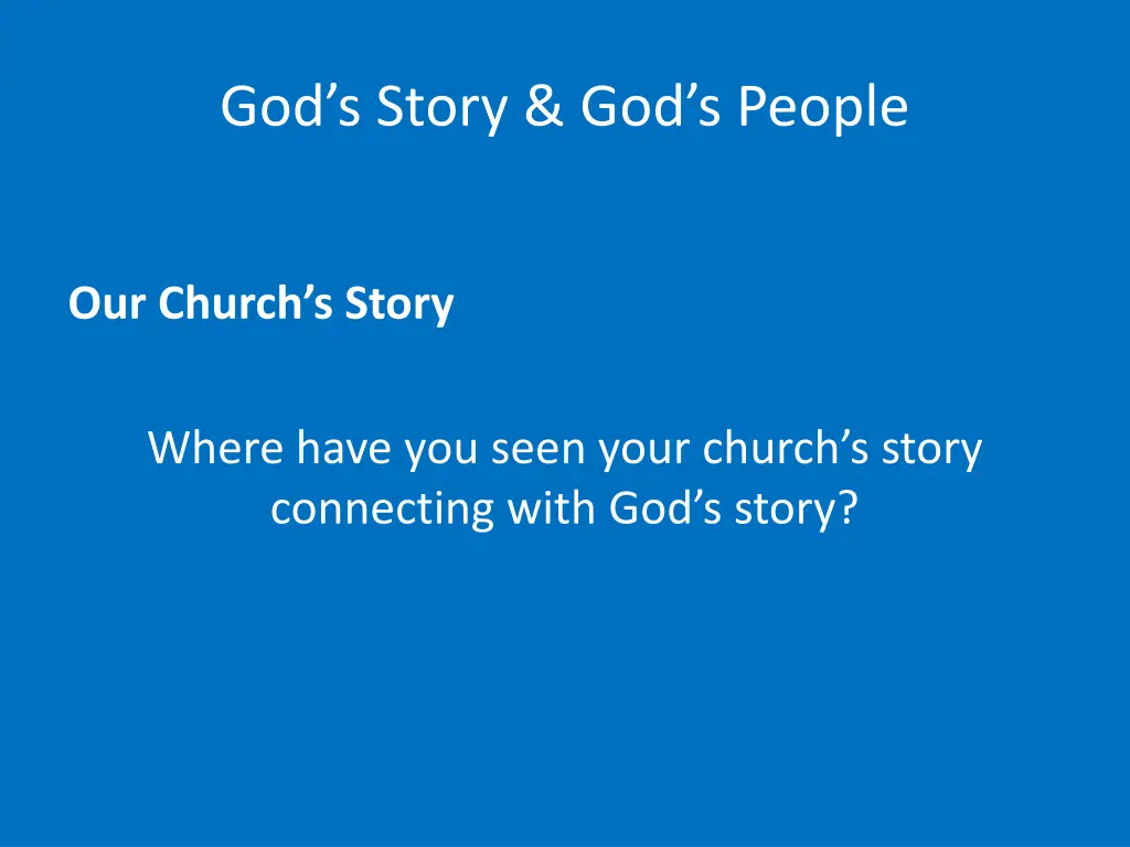 god s story god s people 14