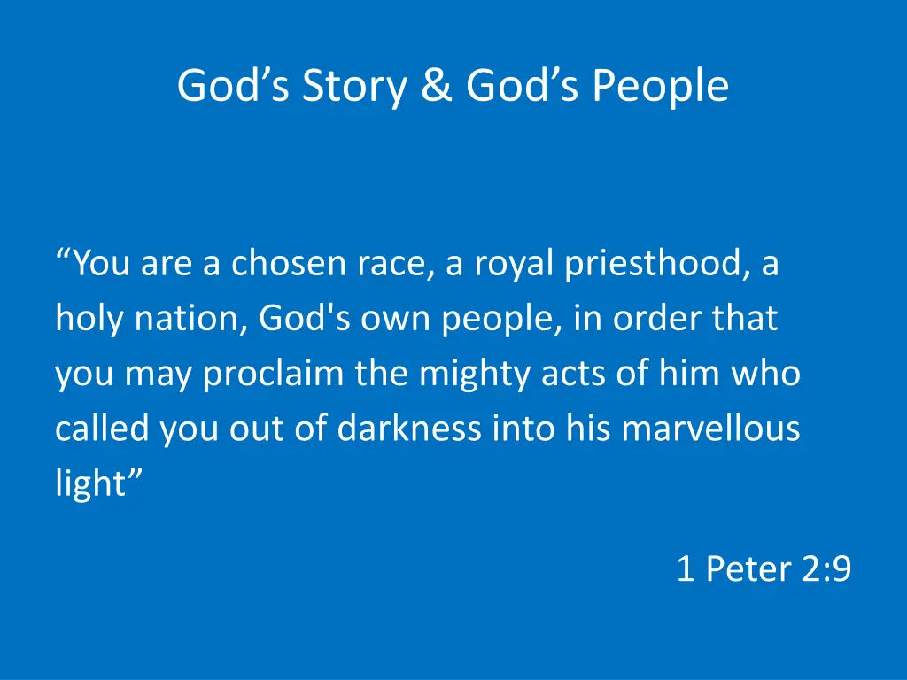 god s story god s people 2