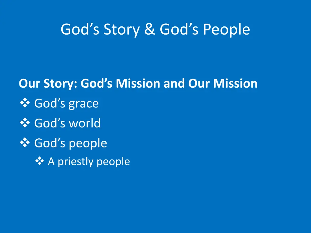 god s story god s people 4