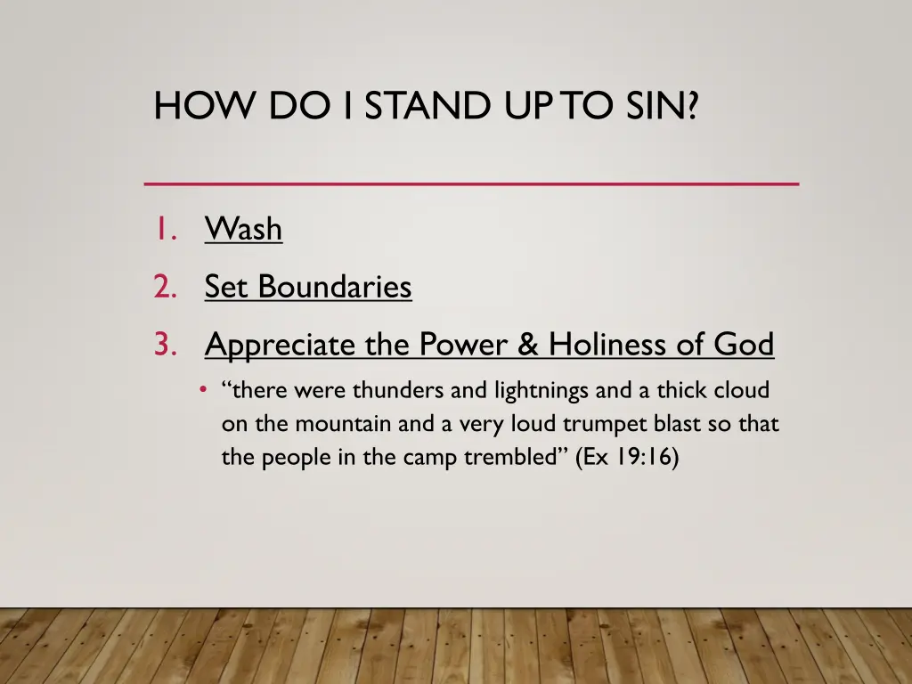 how do i stand up to sin 3