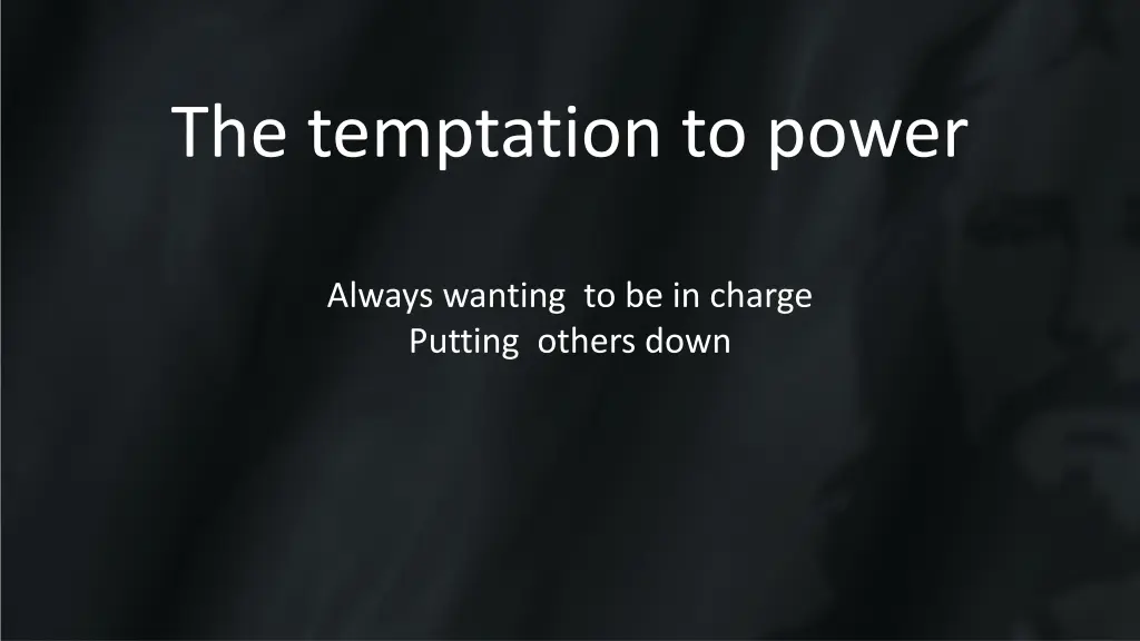 the temptation to power 2