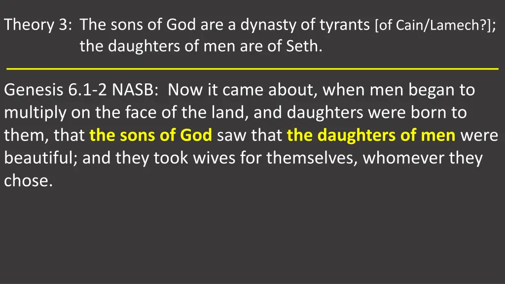 theory 3 the sons of god are a dynasty of tyrants