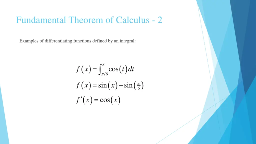 fundamental theorem of calculus 2