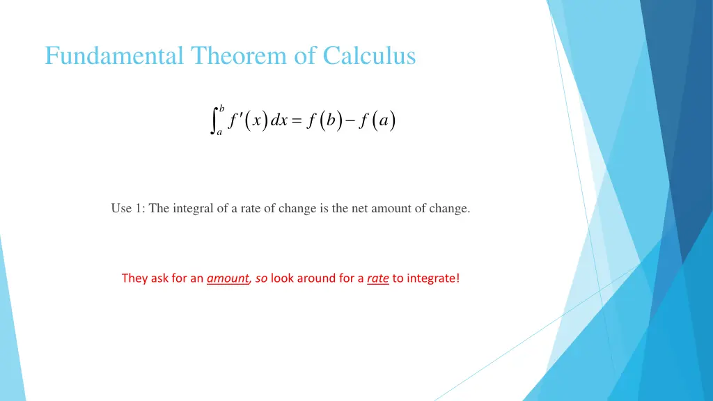 fundamental theorem of calculus