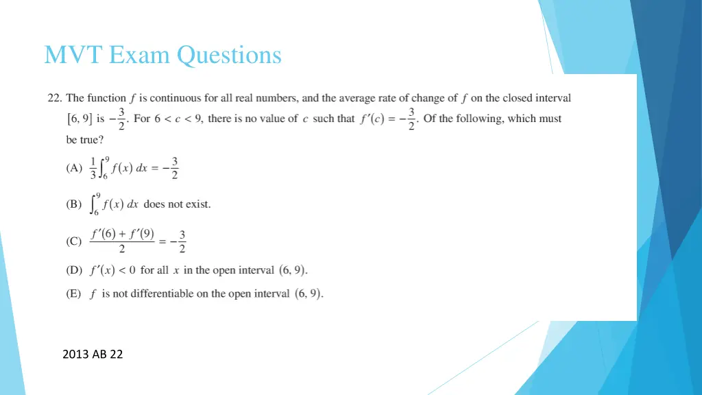 mvt exam questions 3