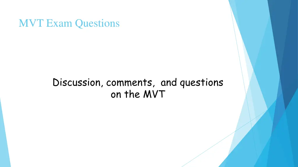 mvt exam questions 6