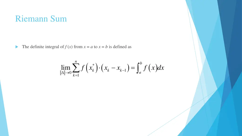 riemann sum 1