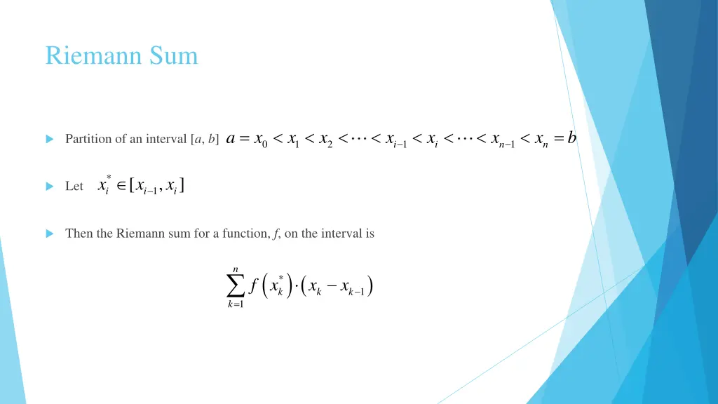 riemann sum