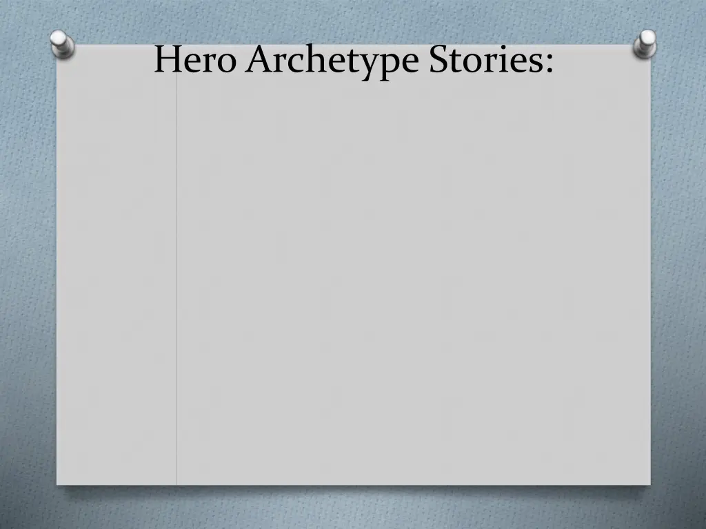 hero archetype stories