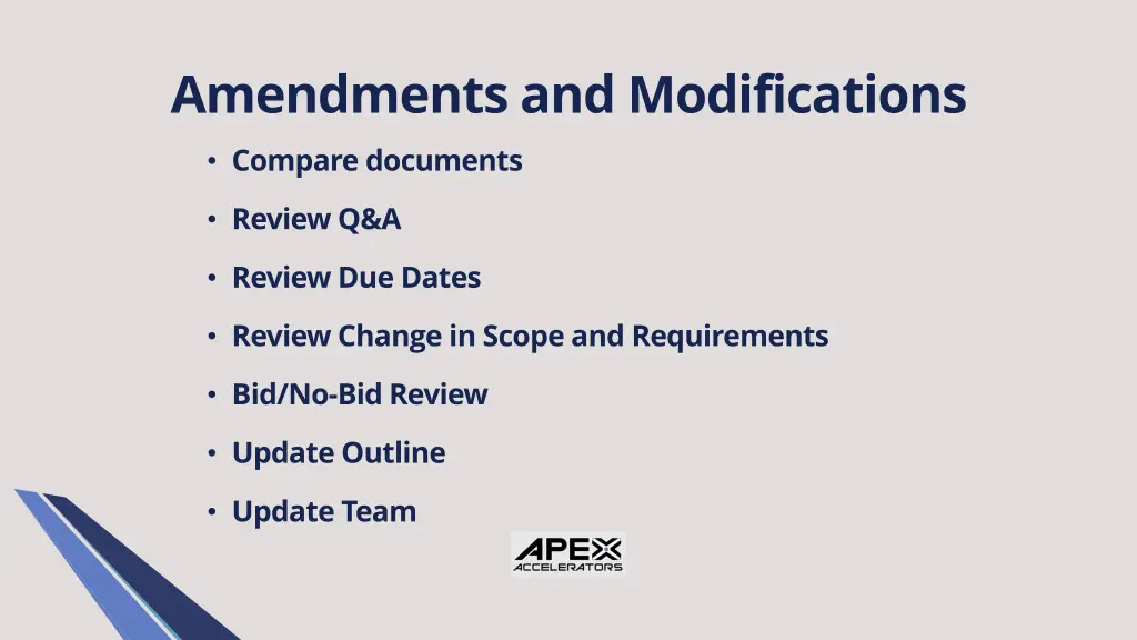 amendments and modifications compare documents