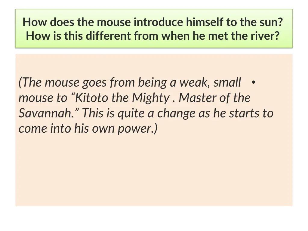 how does the mouse introduce himself