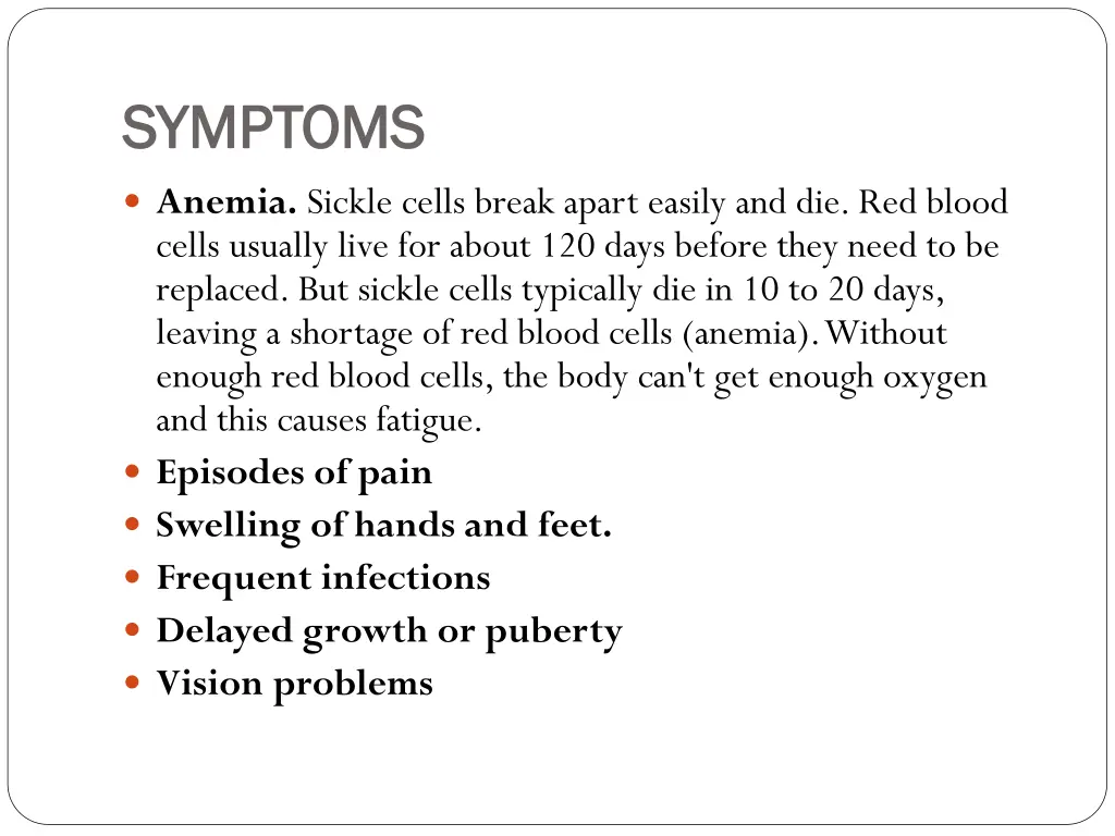 symptoms symptoms