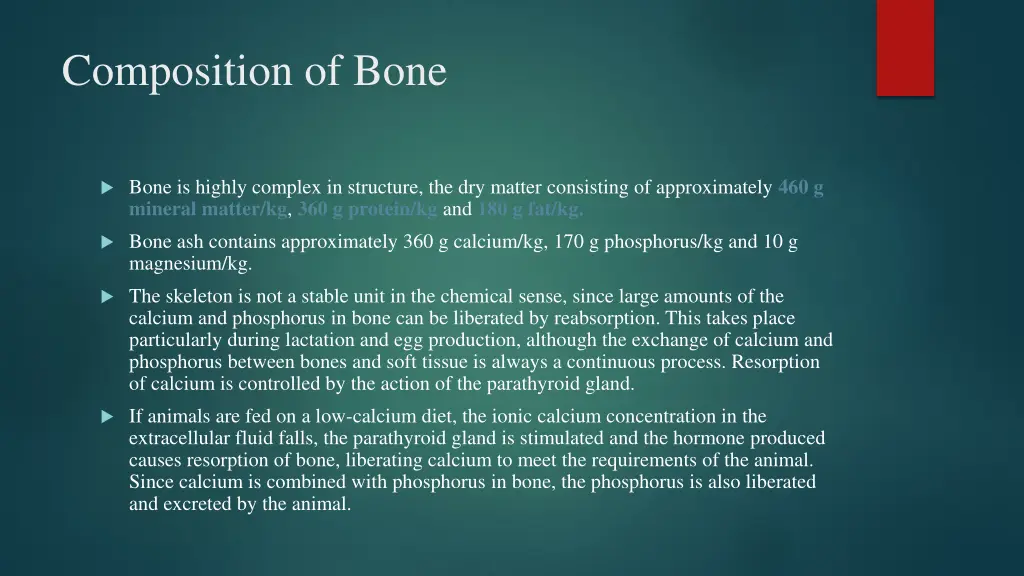 composition of bone