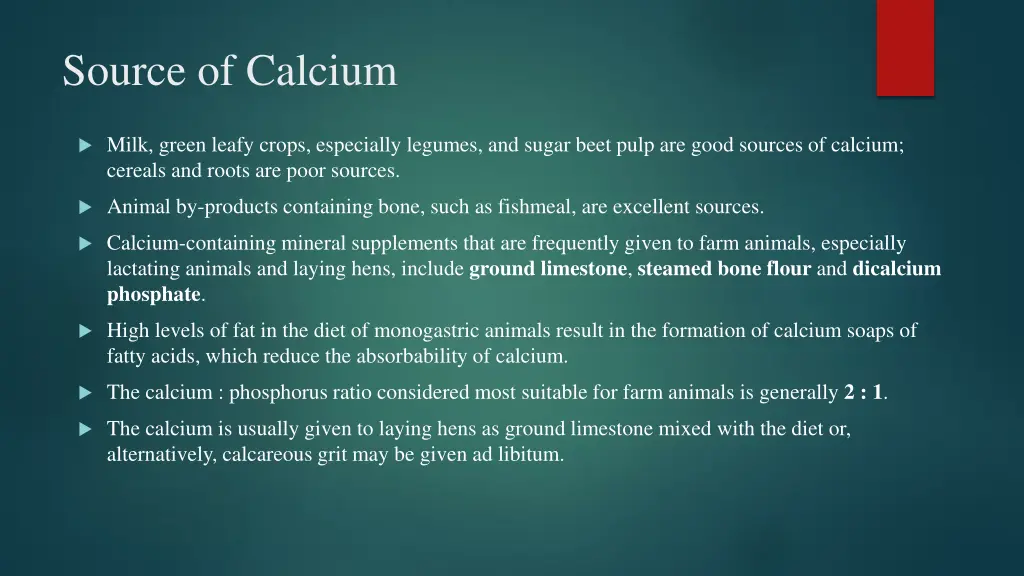 source of calcium