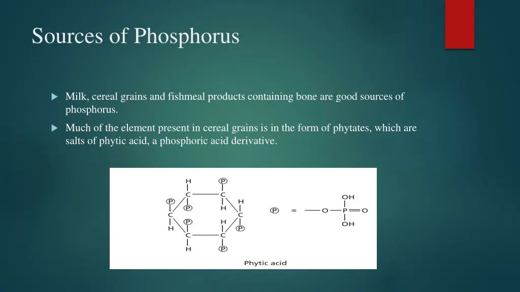 sources of phosphorus