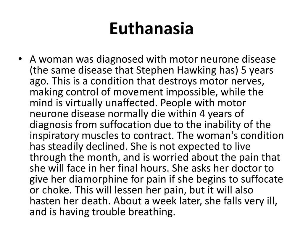 euthanasia