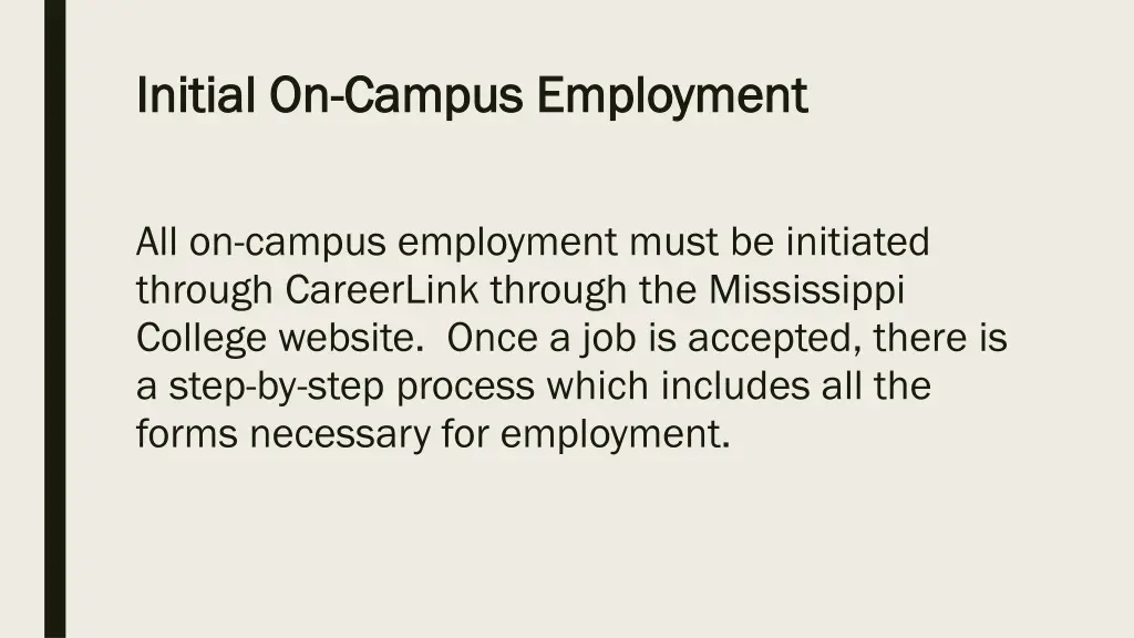 initial on initial on campus employment campus