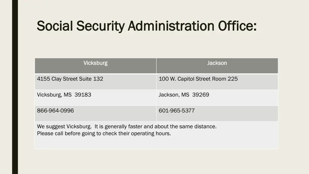 social security administration office social