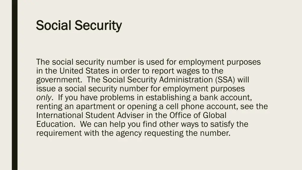 social security social security