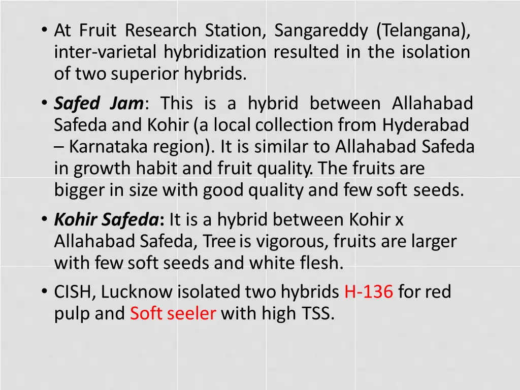 at fruit research station sangareddy telangana