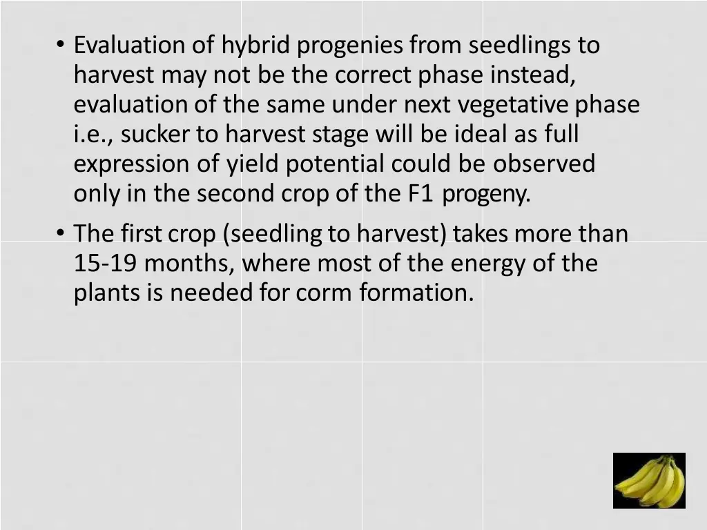 evaluation of hybrid progenies from seedlings