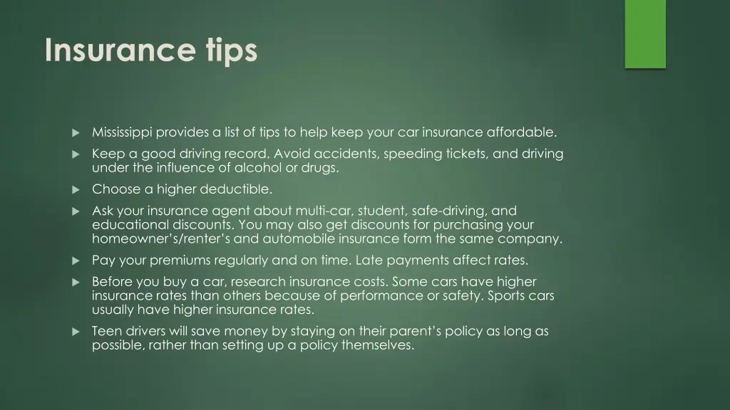 insurance tips