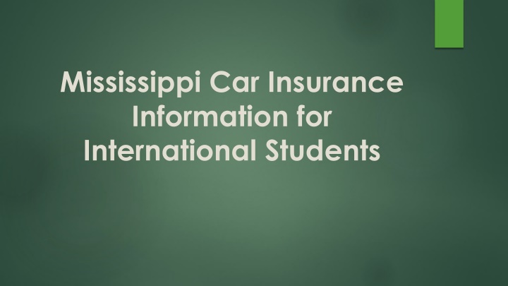 mississippi car insurance information