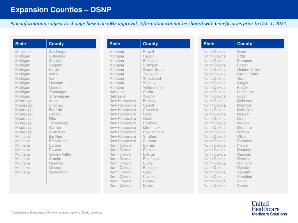 expansion counties dsnp 1