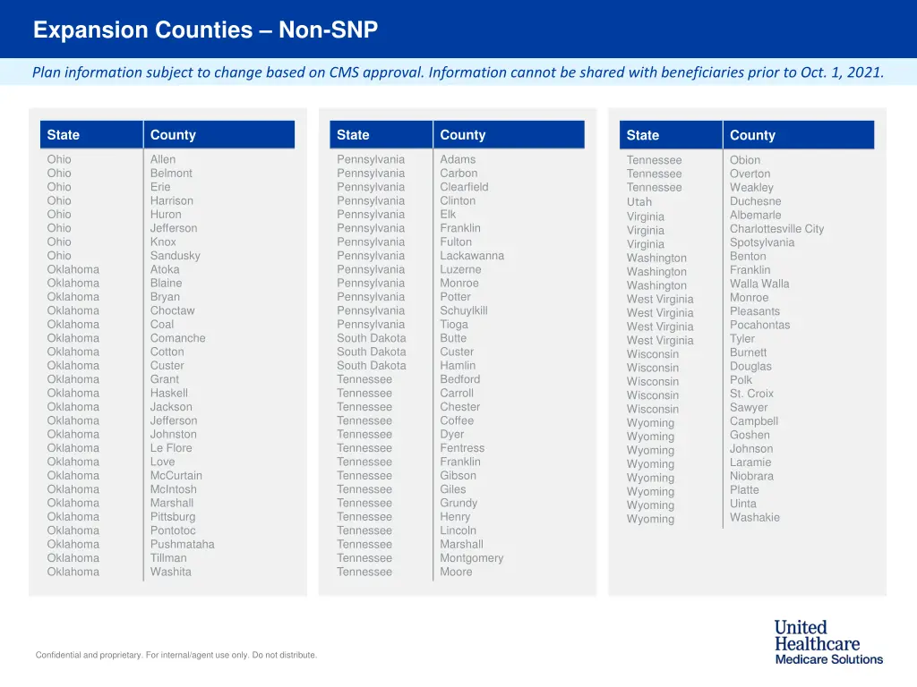 expansion counties non snp 2