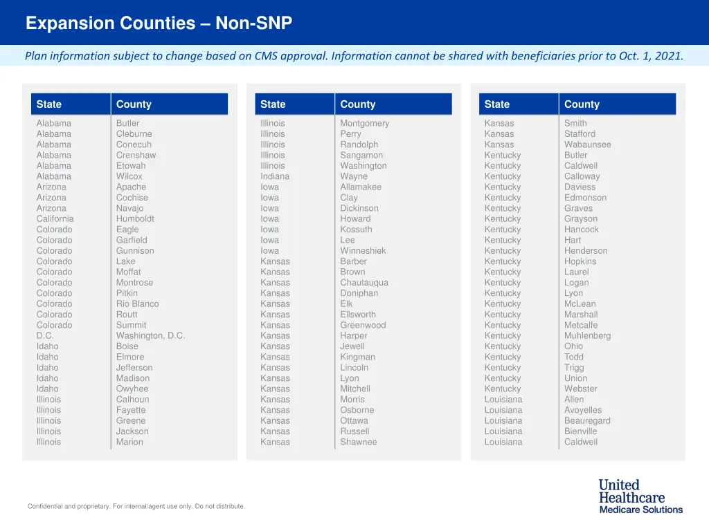 expansion counties non snp