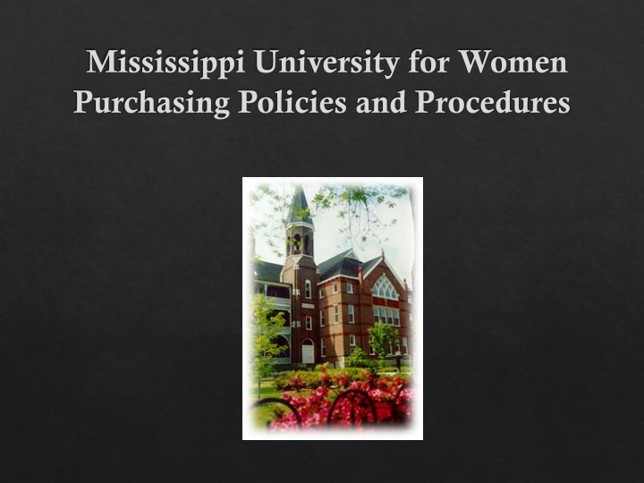 mississippi university for women purchasing