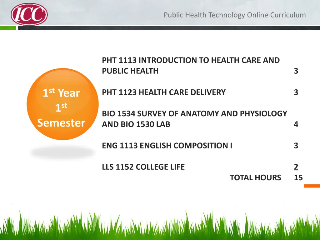 public health technology online curriculum