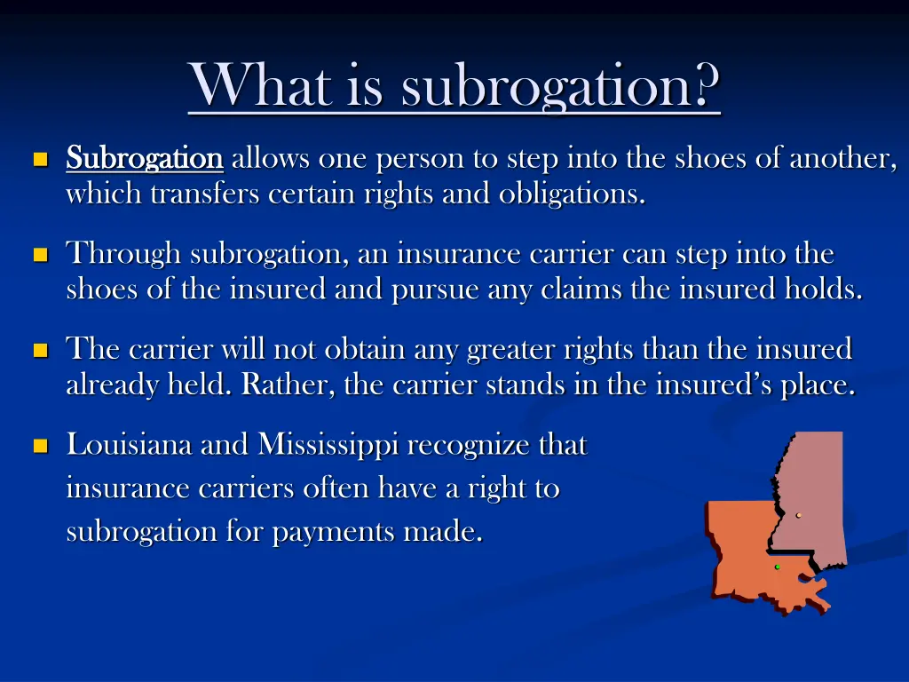 what is subrogation