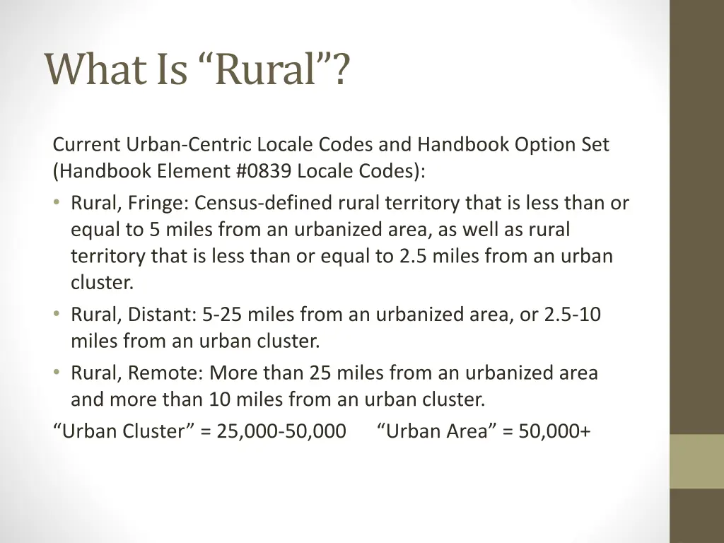 what is rural