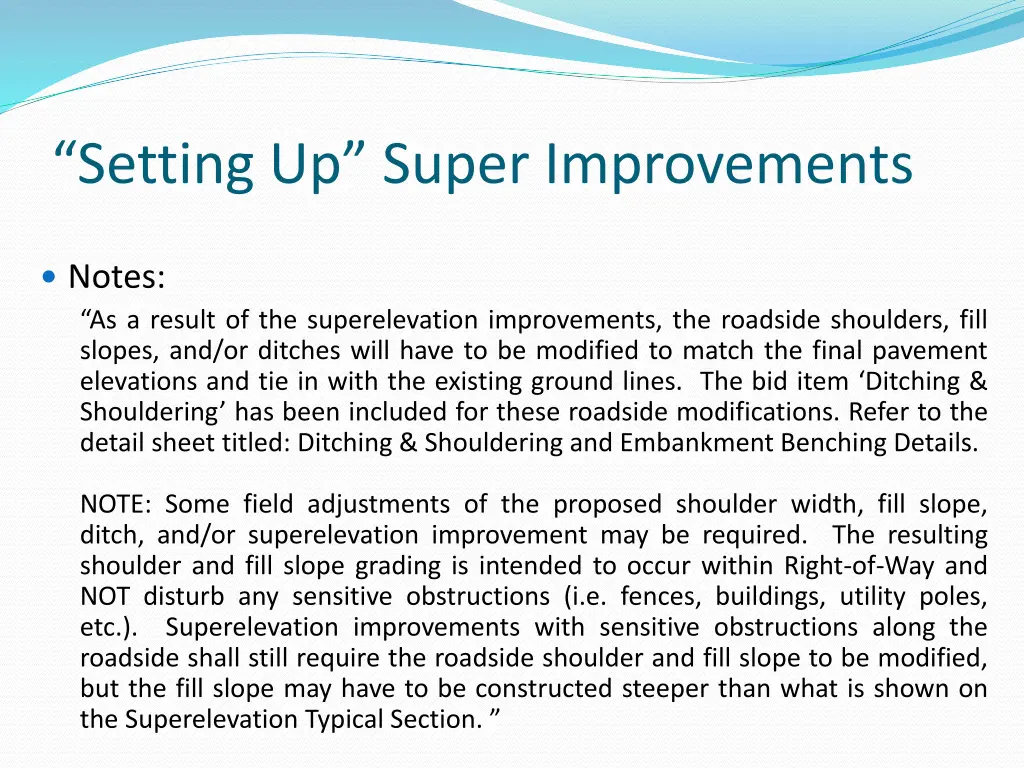 setting up super improvements 3