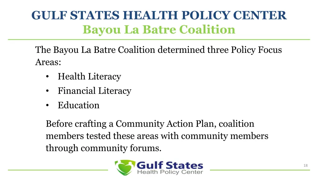 gulf states health policy center bayou la batre