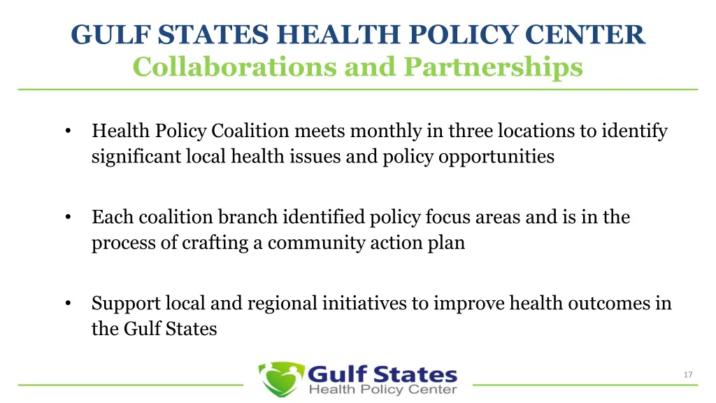 gulf states health policy center collaborations