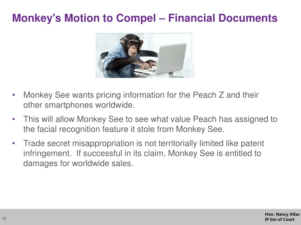 monkey s motion to compel financial documents