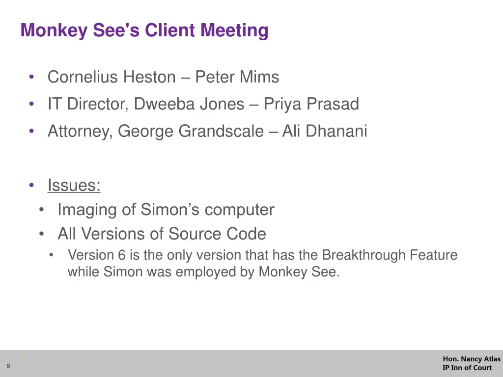 monkey see s client meeting