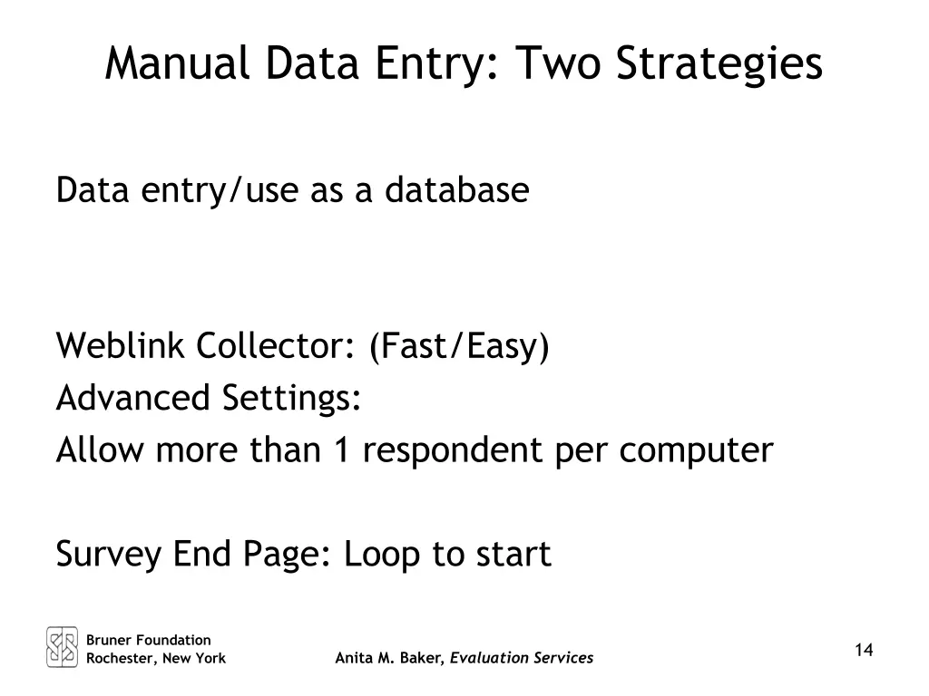 manual data entry two strategies